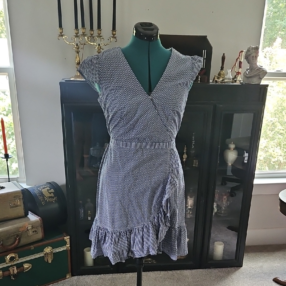 J. Crew White Ruffled Tiered Sundress